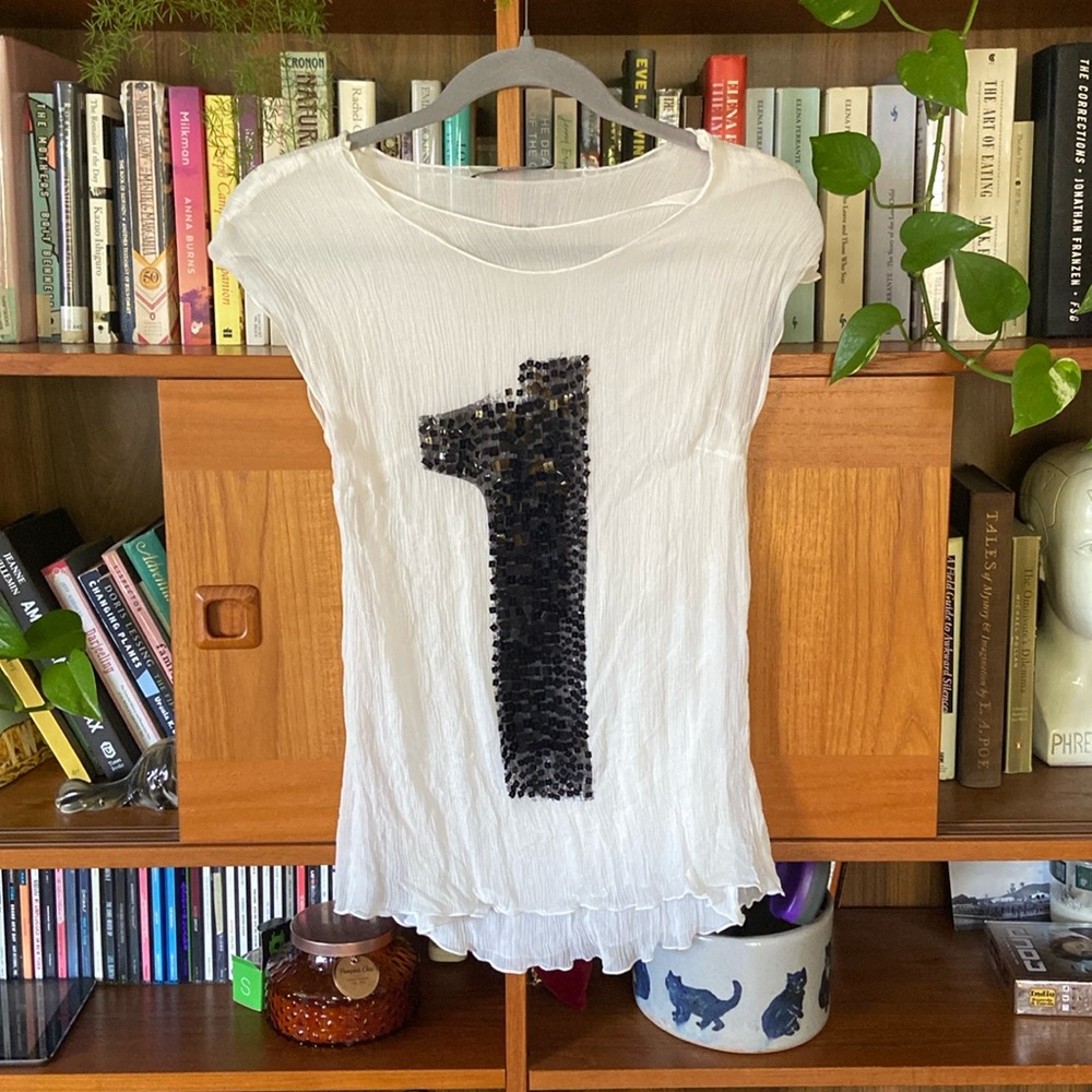 100% silk chiffon top